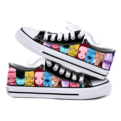 Trendy Low-top Anime Printed Board Shoes