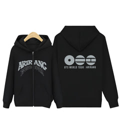 BANGTAN ARIRANG Tour Print Zip-Up Hoodie