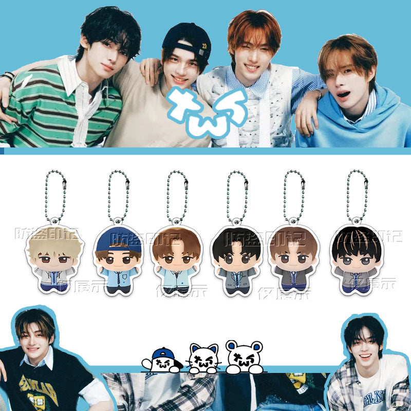 TWS Plush Doll Acrylic Pendant Set
