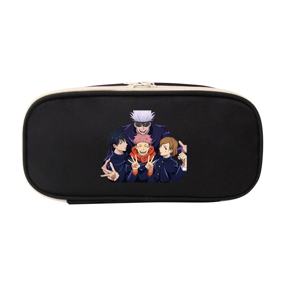 Trendy Anime Stationery Zipper Pencil Case