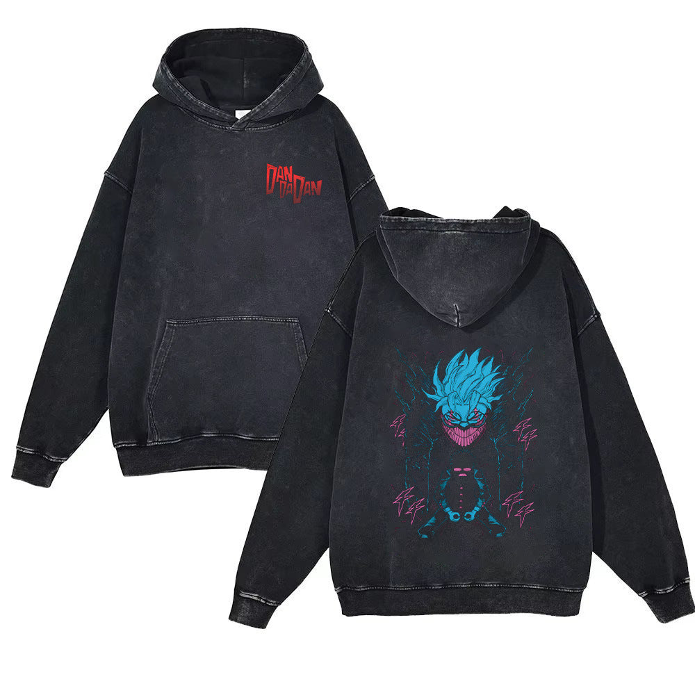 Unisex Dandadan Anime Washed Hoodie