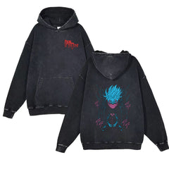 Unisex Dandadan Anime Washed Hoodie