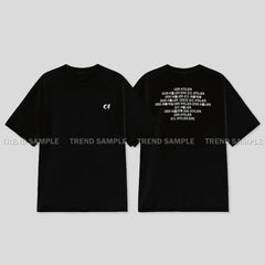 JENNIE ZEN SERIF Printed T-shirt Top