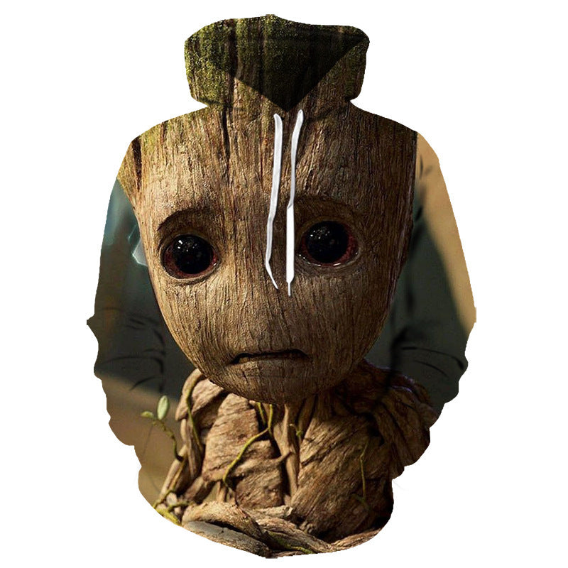 Unisex Galaxy Groot 3D Printed Cosplay Hoodie