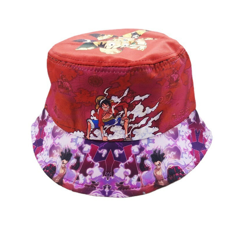 Casual Anime Printed Bucket Hat