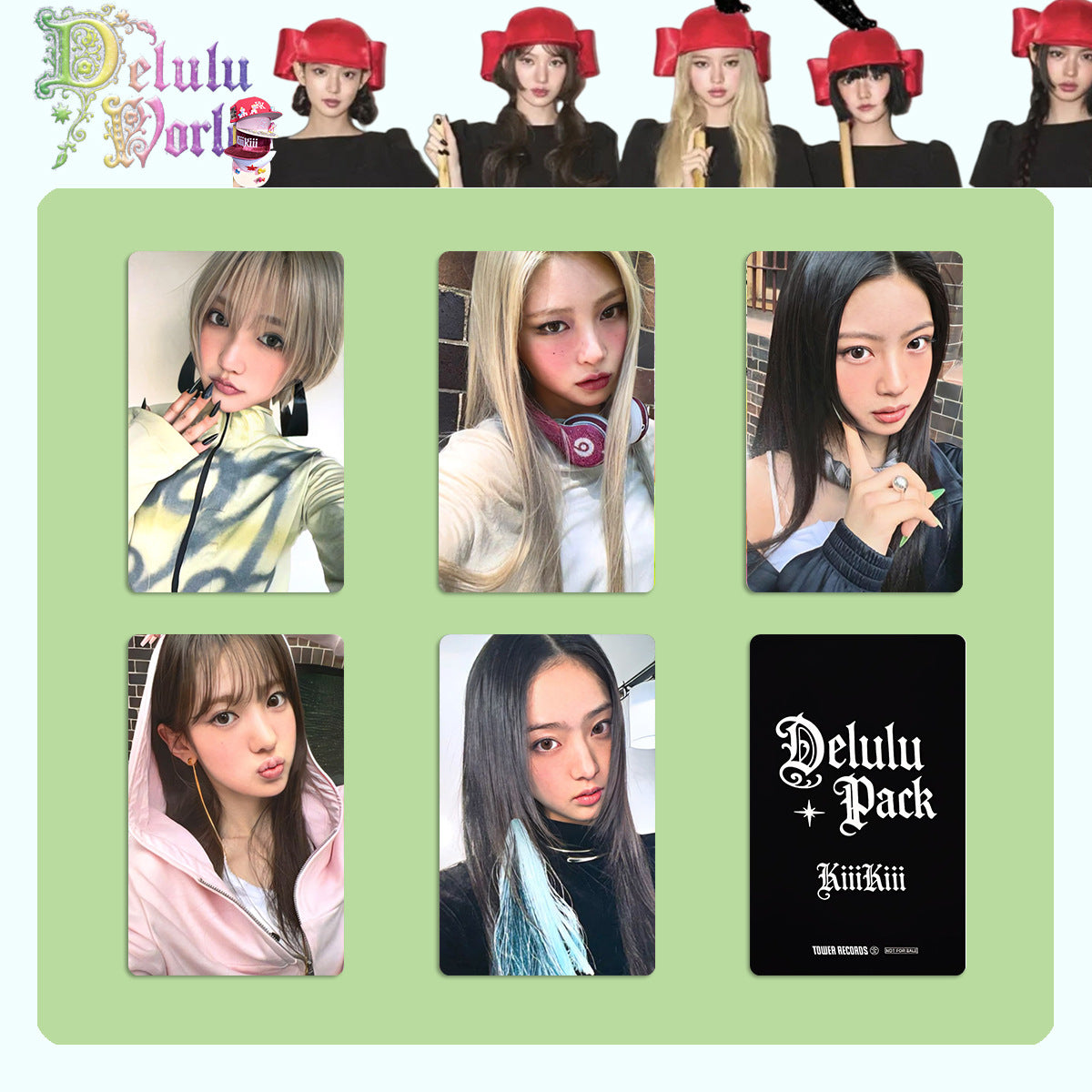 KiiiKiii Delulu Pack Bonus Photocard Set