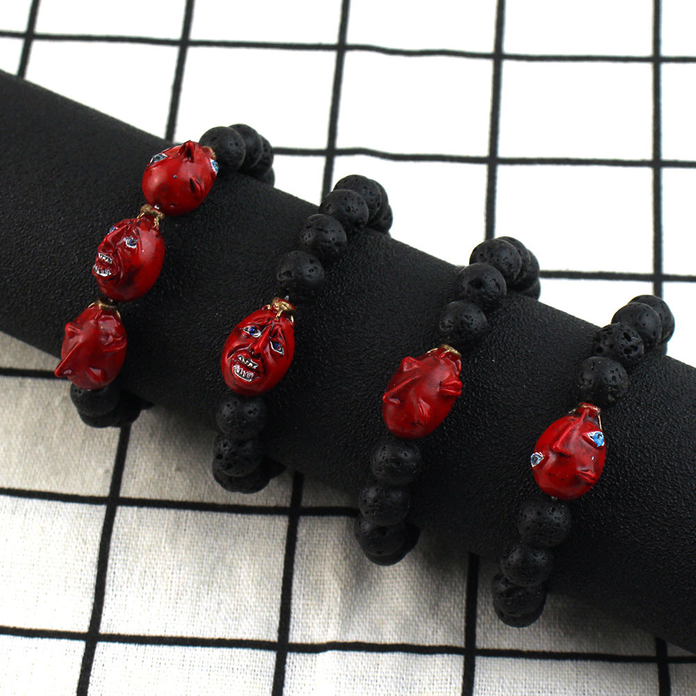 Trendy Anime Resin Beaded Bracelet