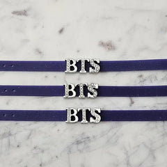BANGTAN Diamond-encrusted Silicone Bracelet