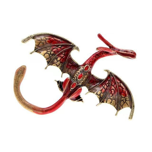 Retro Cartoon Dragon Shape Brooch