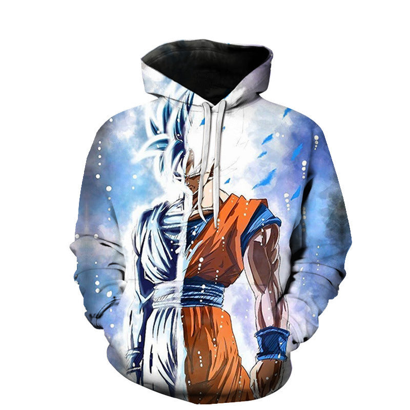 Unisex Anime Digital Print Casual Hoodie