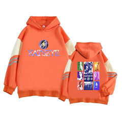 BEAUTIFUL CHAOS Tracklist Print Color Block Hoodie