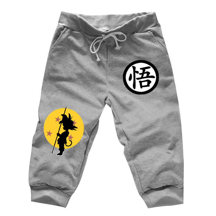 Casual Anime Printed Men's Loose Shorts