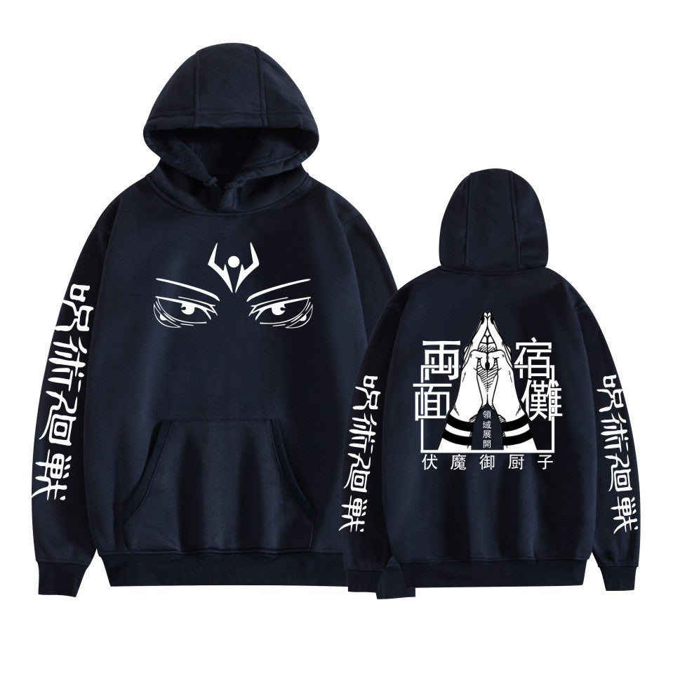 Unisex Trendy Anime Printed Loose Hoodie