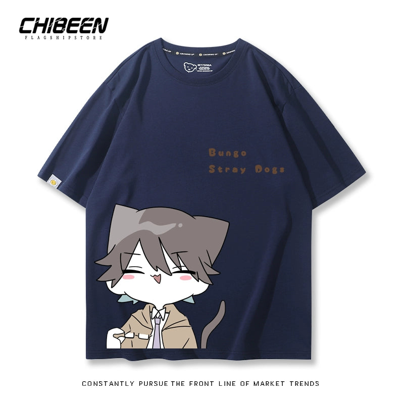 Trendy Anime Graphic Cotton Loose T-Shirt