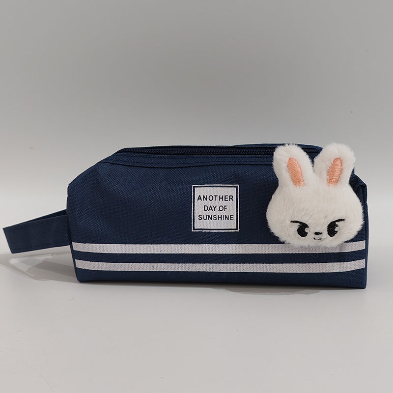 Cartoon KPOP Double Zipper Pencil Bag
