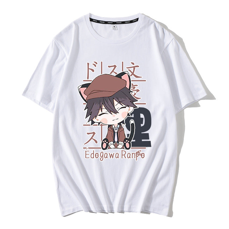 Casual Anime Graphic Short Sleeve T-Shirt