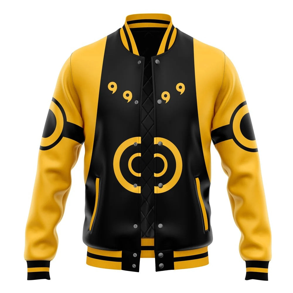 Trendy Anime 3D Printed Baseball Jacket