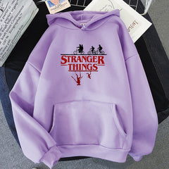 Unisex Tv Logo Printed Pullover Hoodie