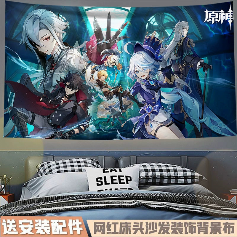 Game Family Photo Hanging Tapestry Decoration