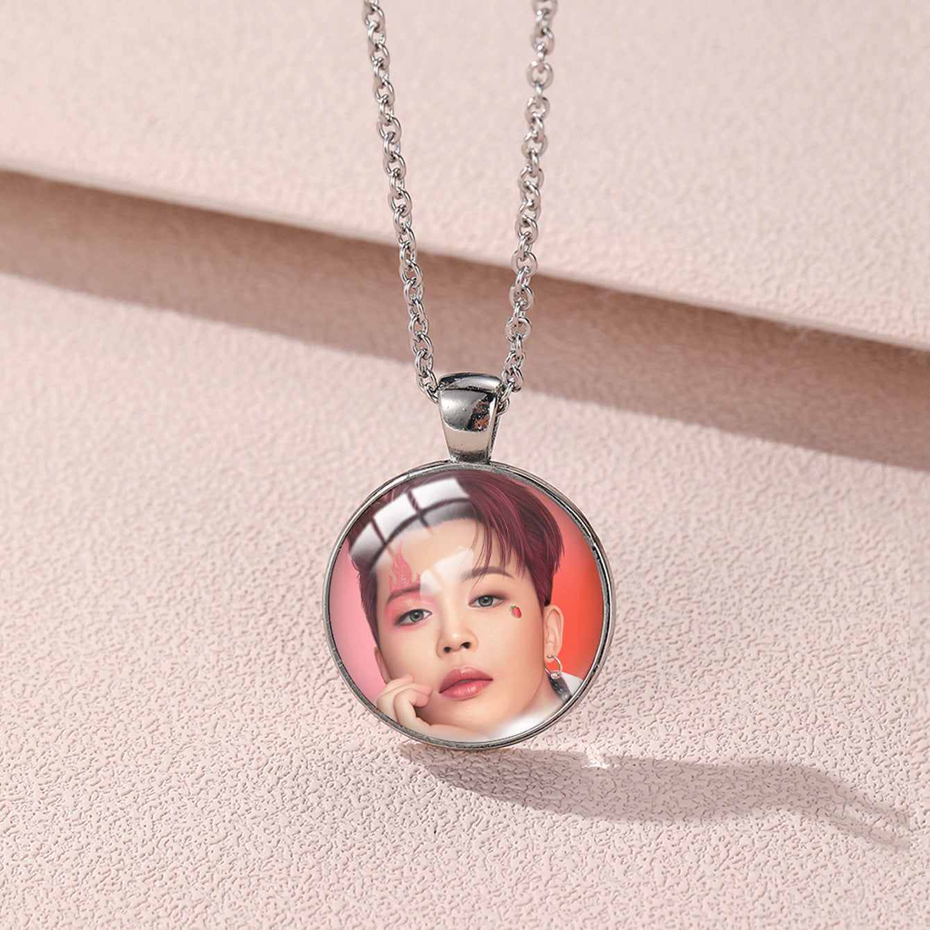 Trendy BTS Round Necklace