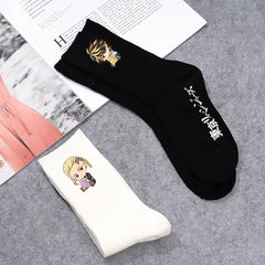 Tokyo Anime Print Sports Socks