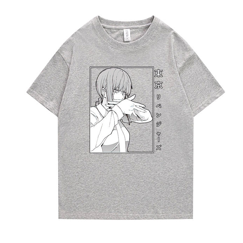 Unisex Anime Graphic Short-sleeved T-shirt