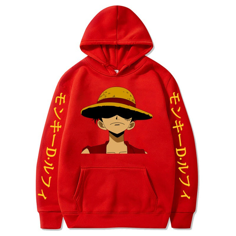 Unisex Monkey D. Luffy Printed Casual Hoodie