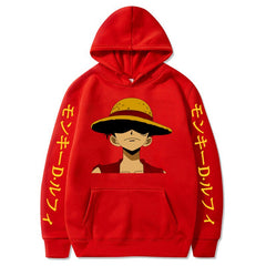 Unisex Monkey D. Luffy Printed Casual Hoodie