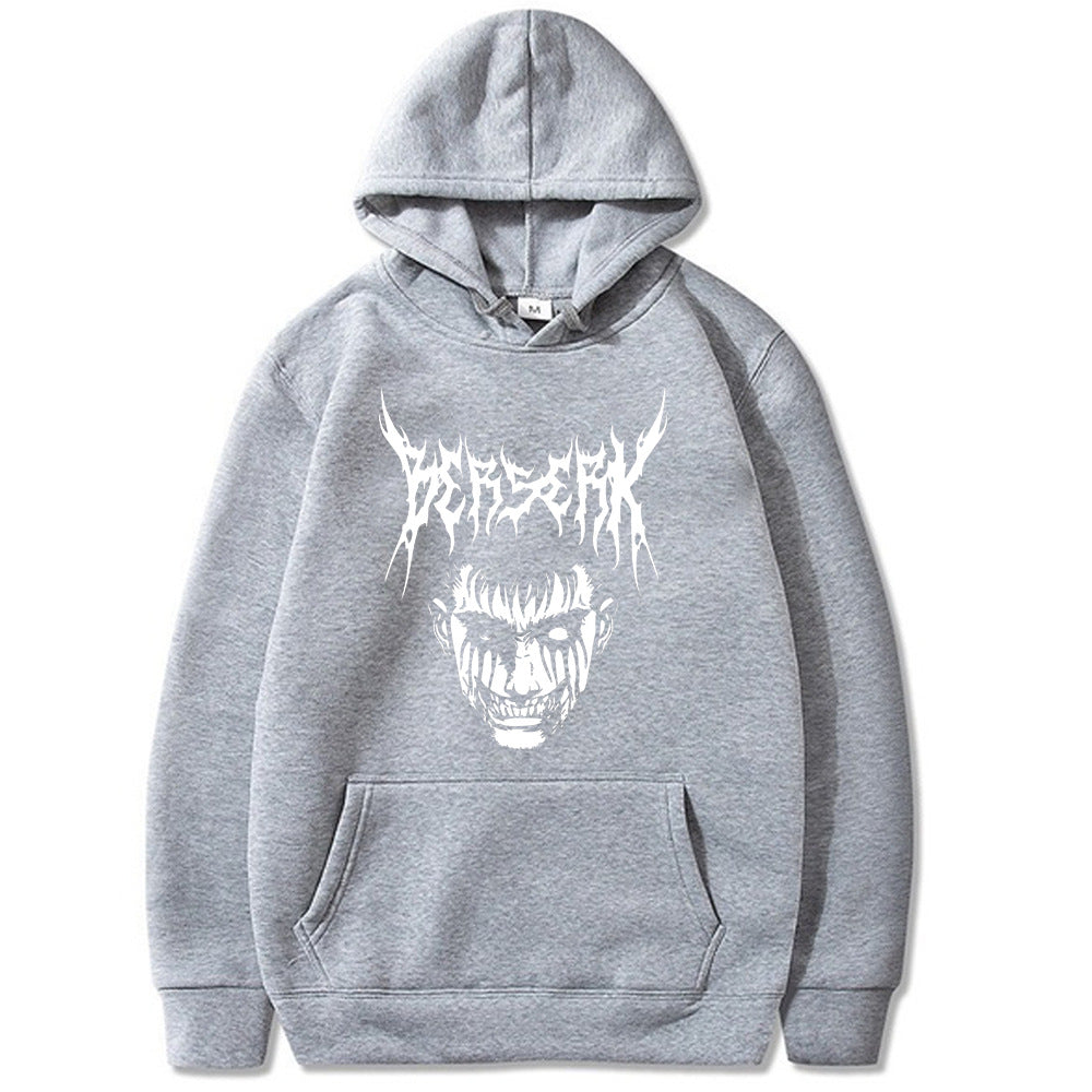 Unisex Anime Guts Printed Loose Hoodie