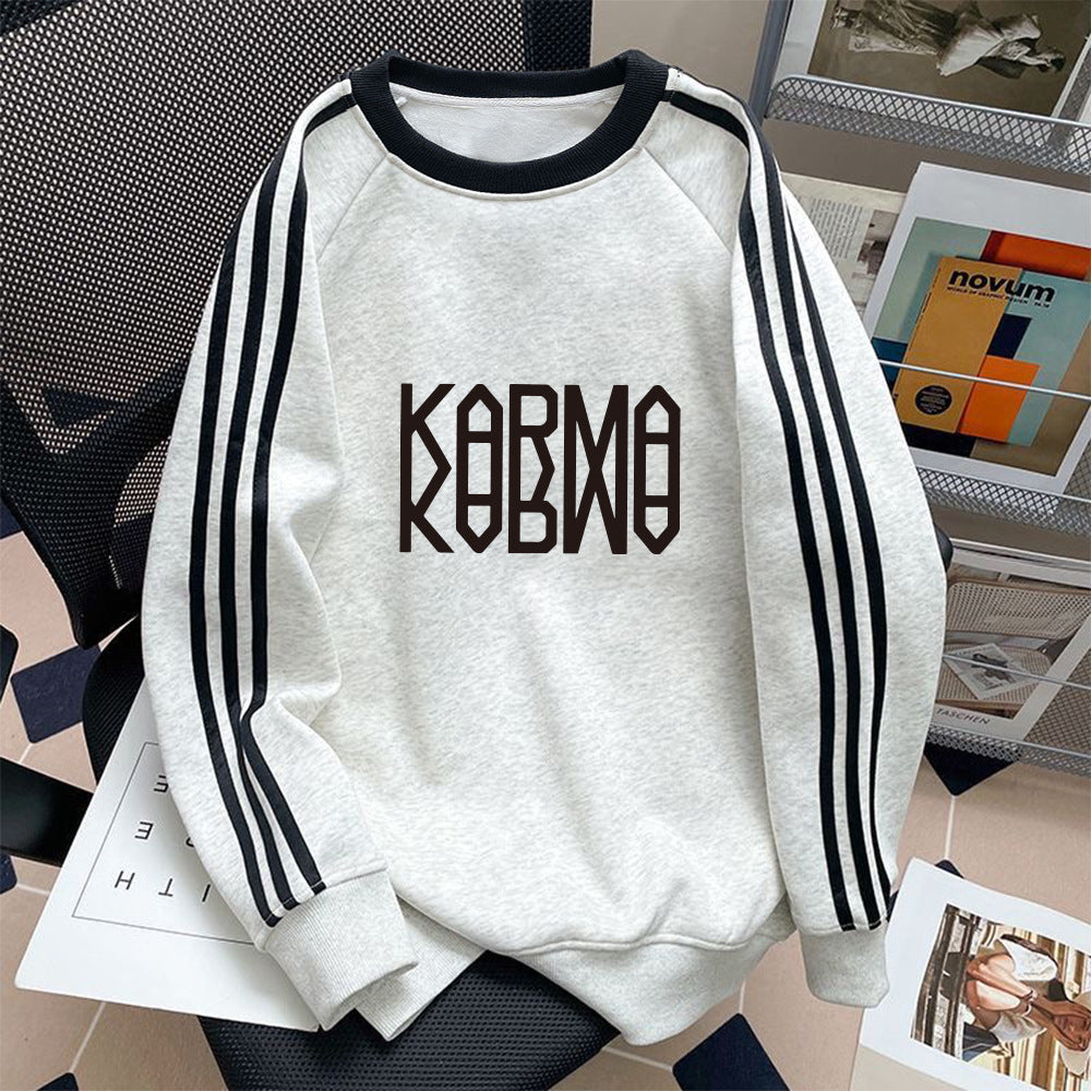 Casual KARMA Album College Crew Neck Sweatshirt