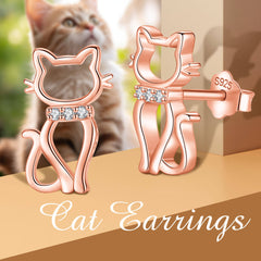 Kawaii Cat Stud Earrings