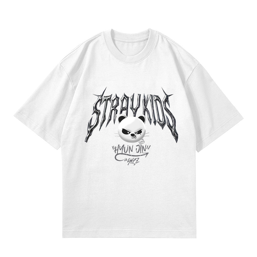 KPOP Album Logo Black and White T-shirt