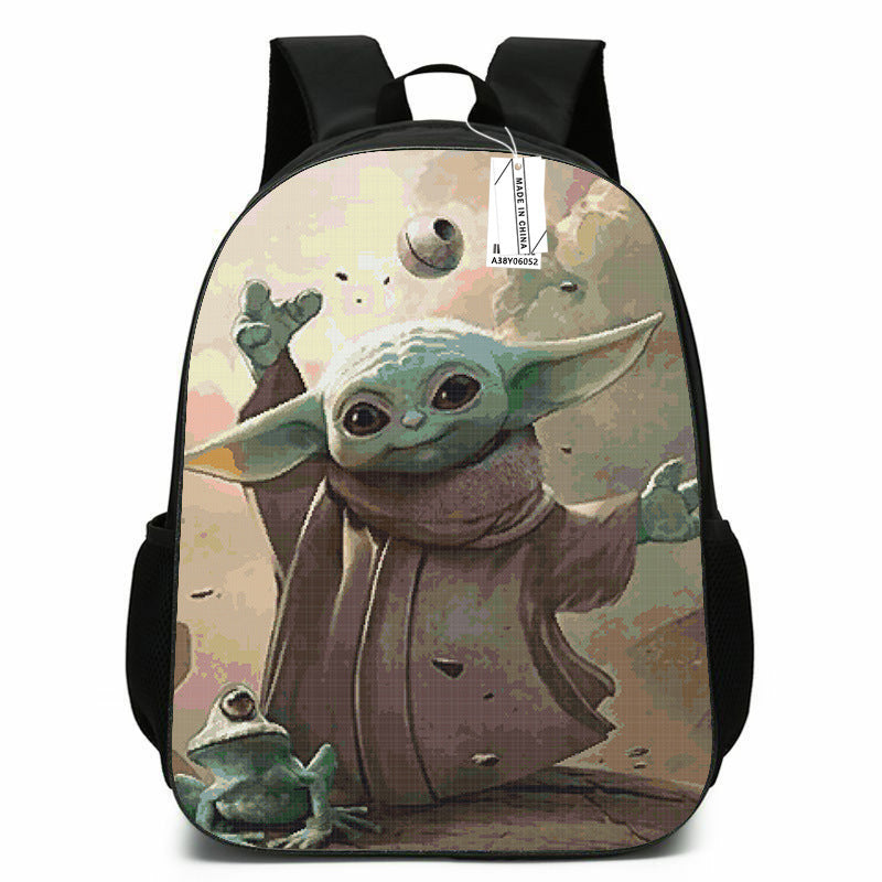 Children's Baby Yoda Printed Backpack