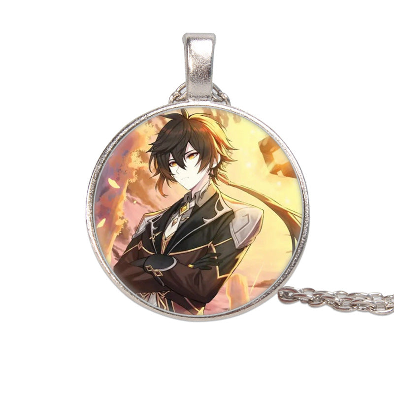 Trendy Game Gem Necklace