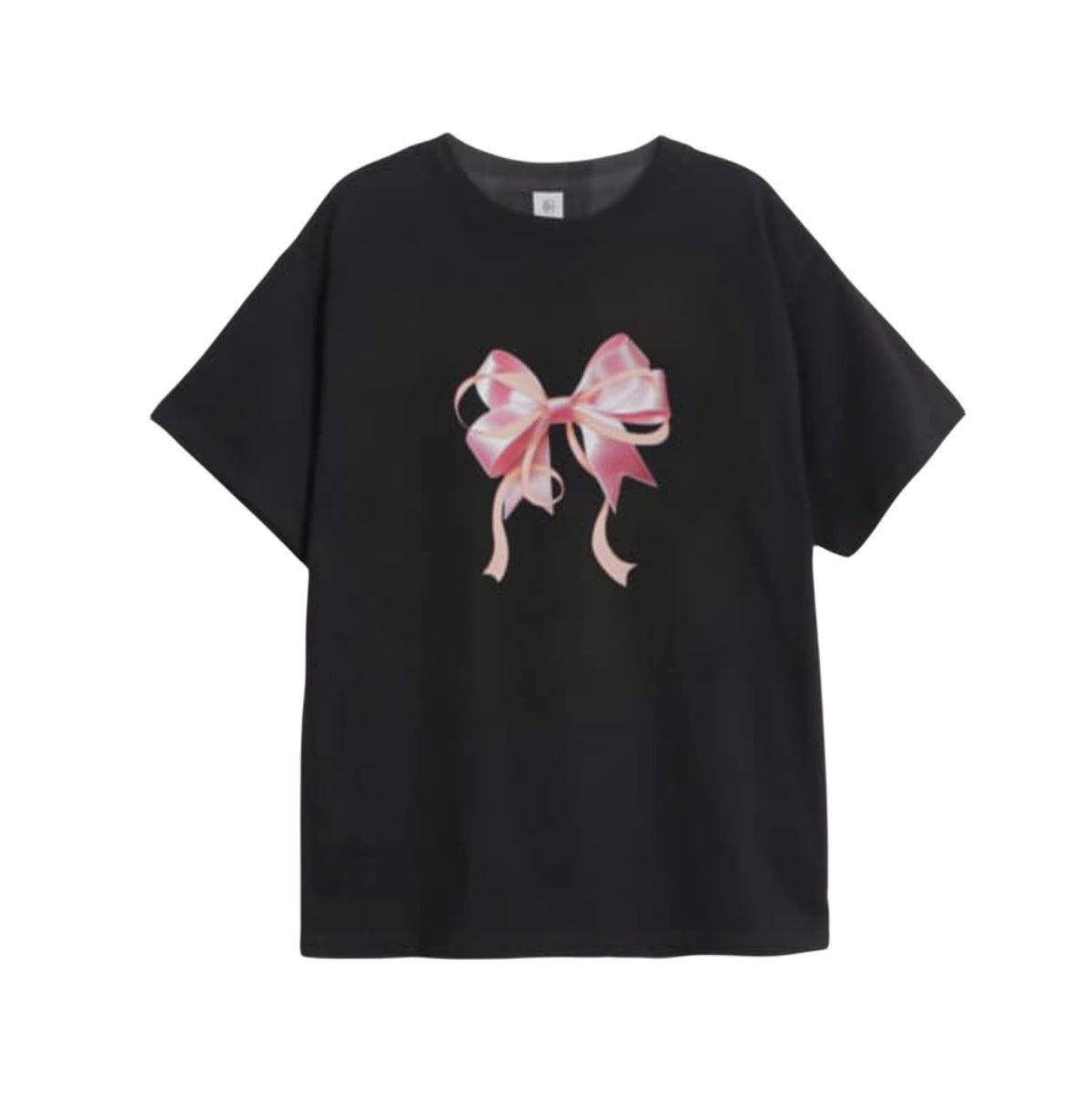 Cute Kpop Bowknot Short Sleeve Tee