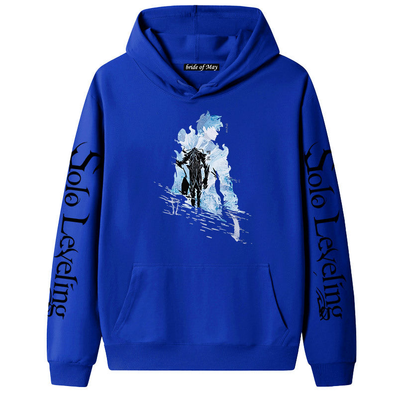 Unisex Anime Pattern Printed Pullover Hoodie