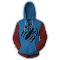 Unisex Spider 3D Printed Cardigan Cosplay Hoodie