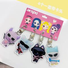 AE Tour Acrylic Pendant Keyring Set