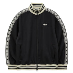 Karina Same Embroidery Zip-up Sports Coat