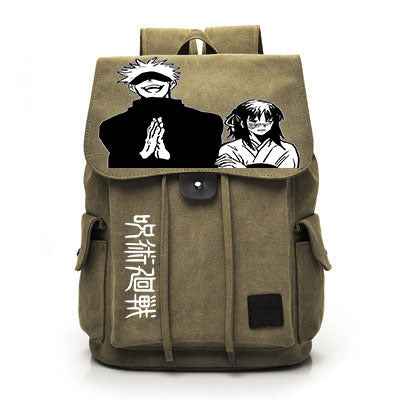 Retro Anime Canvas Schoolbag Backpack