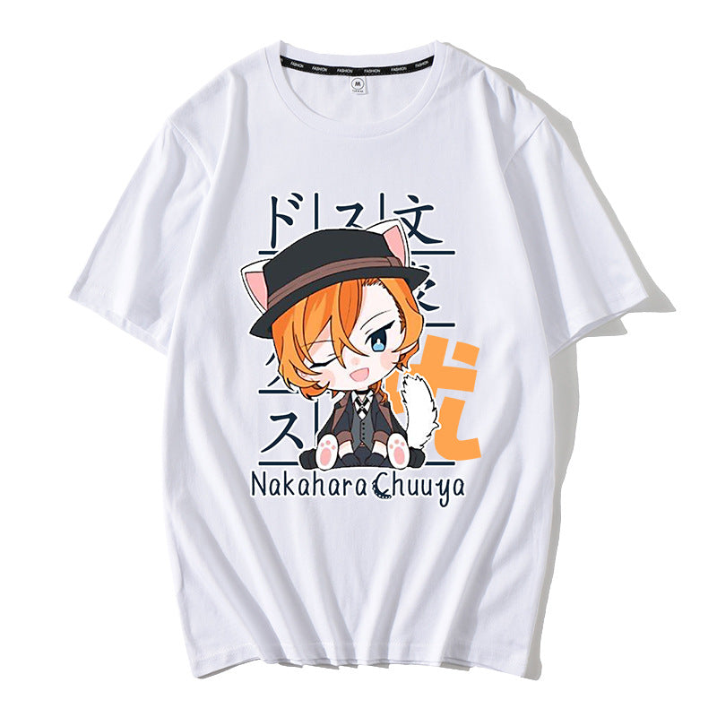 Casual Anime Graphic Short Sleeve T-Shirt