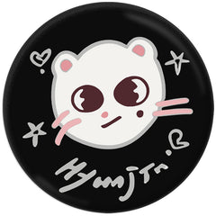 SKZ EXHIBITION Badge Mirror Keychain Pendant