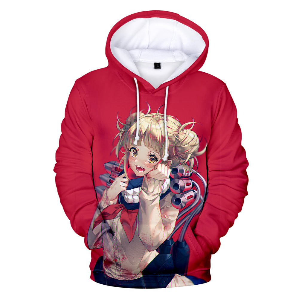 Unisex Anime 3D Color Printed Cosplay Casual Hoodie