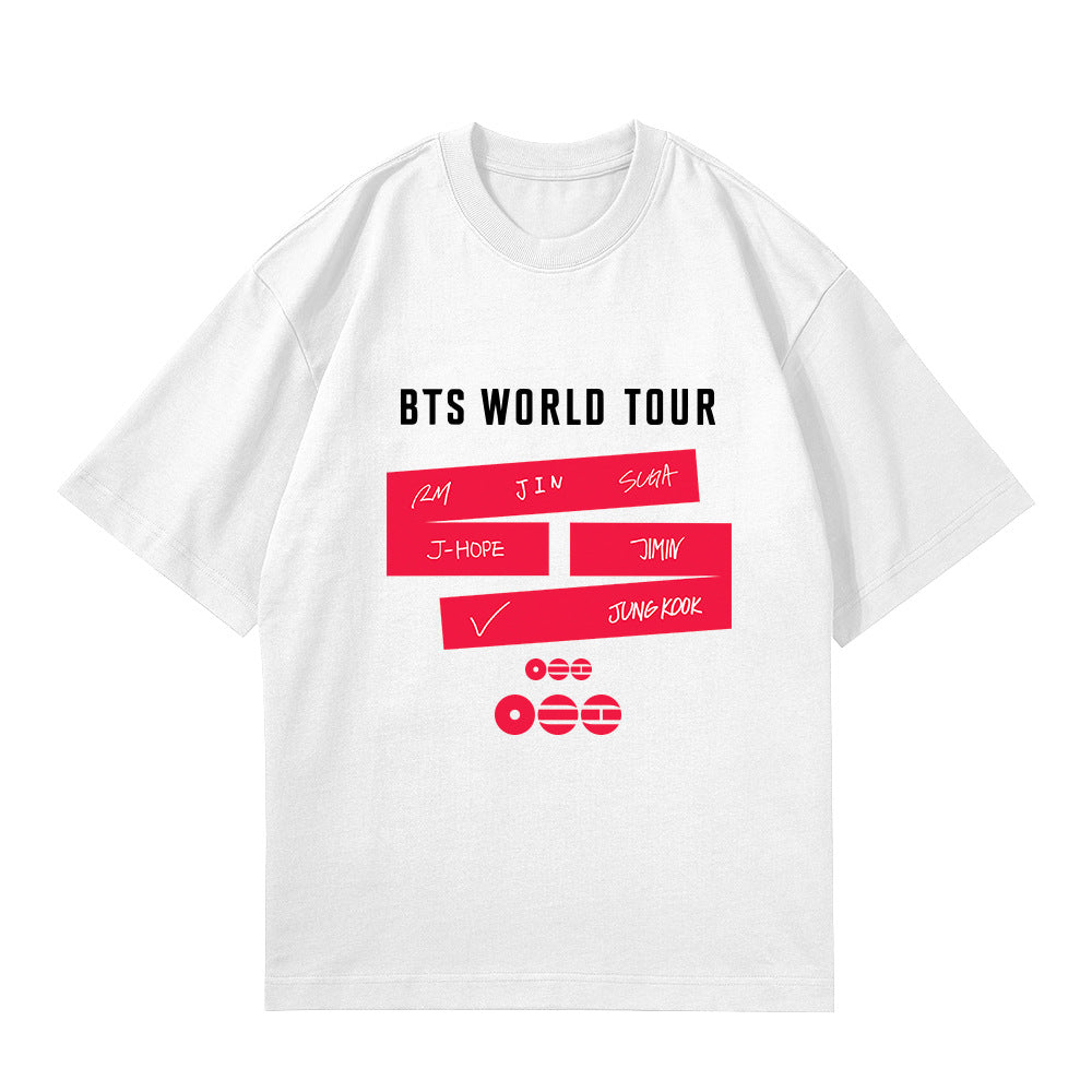 BTS ARIRANG LOGO Printed Cotton T-Shirt