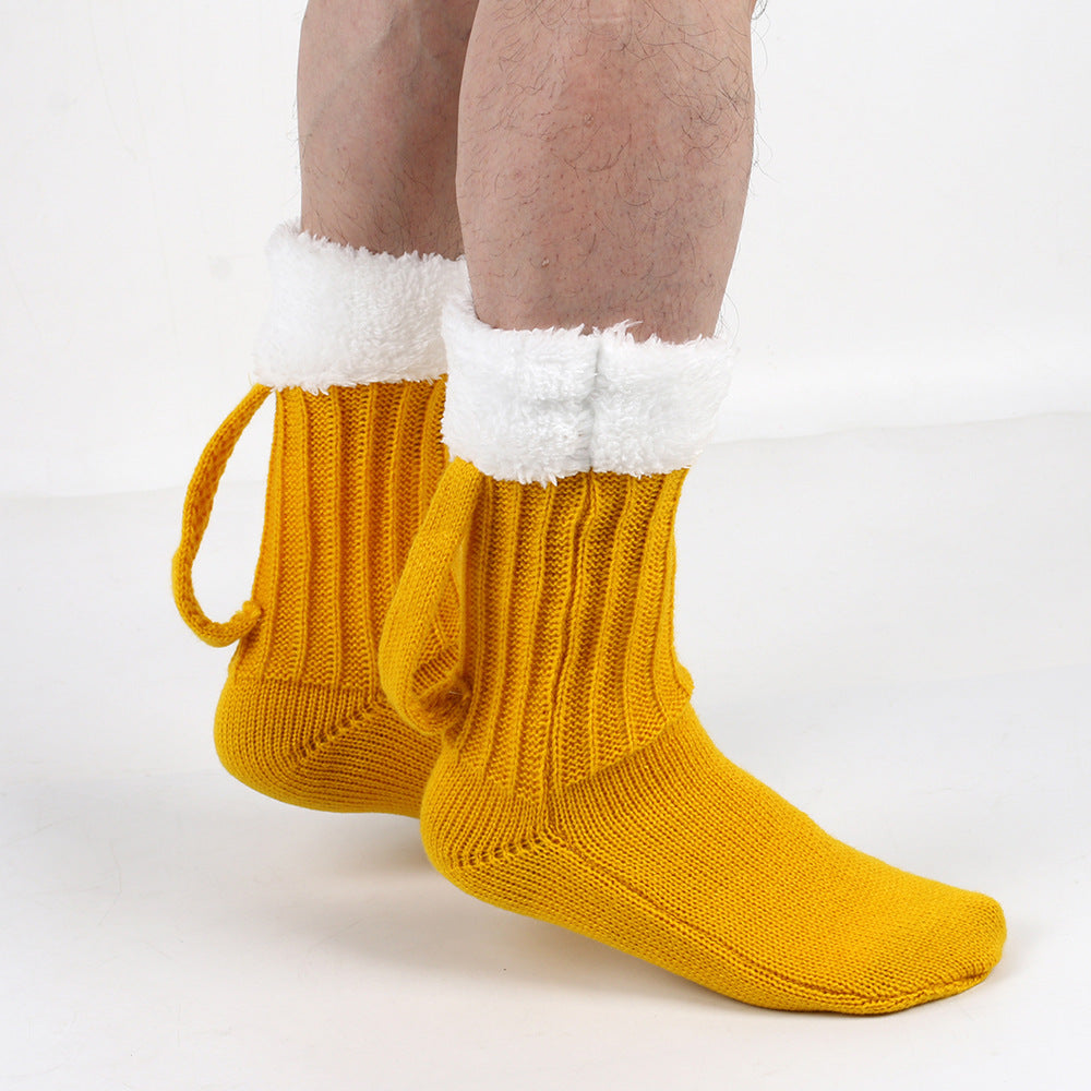 Knitted Beer Mug Socks