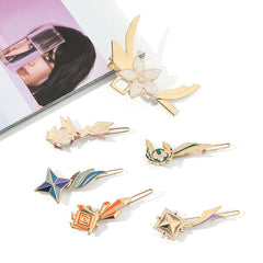 Cartoon Game Badge Hairpin Clip Set