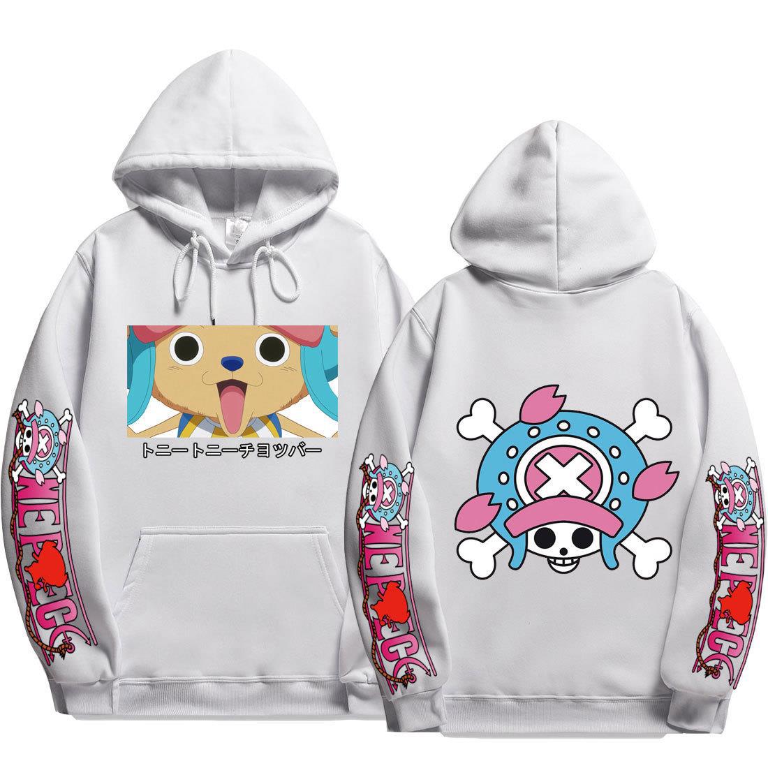 Unisex Cute Chopper Printed Loose Hoodie