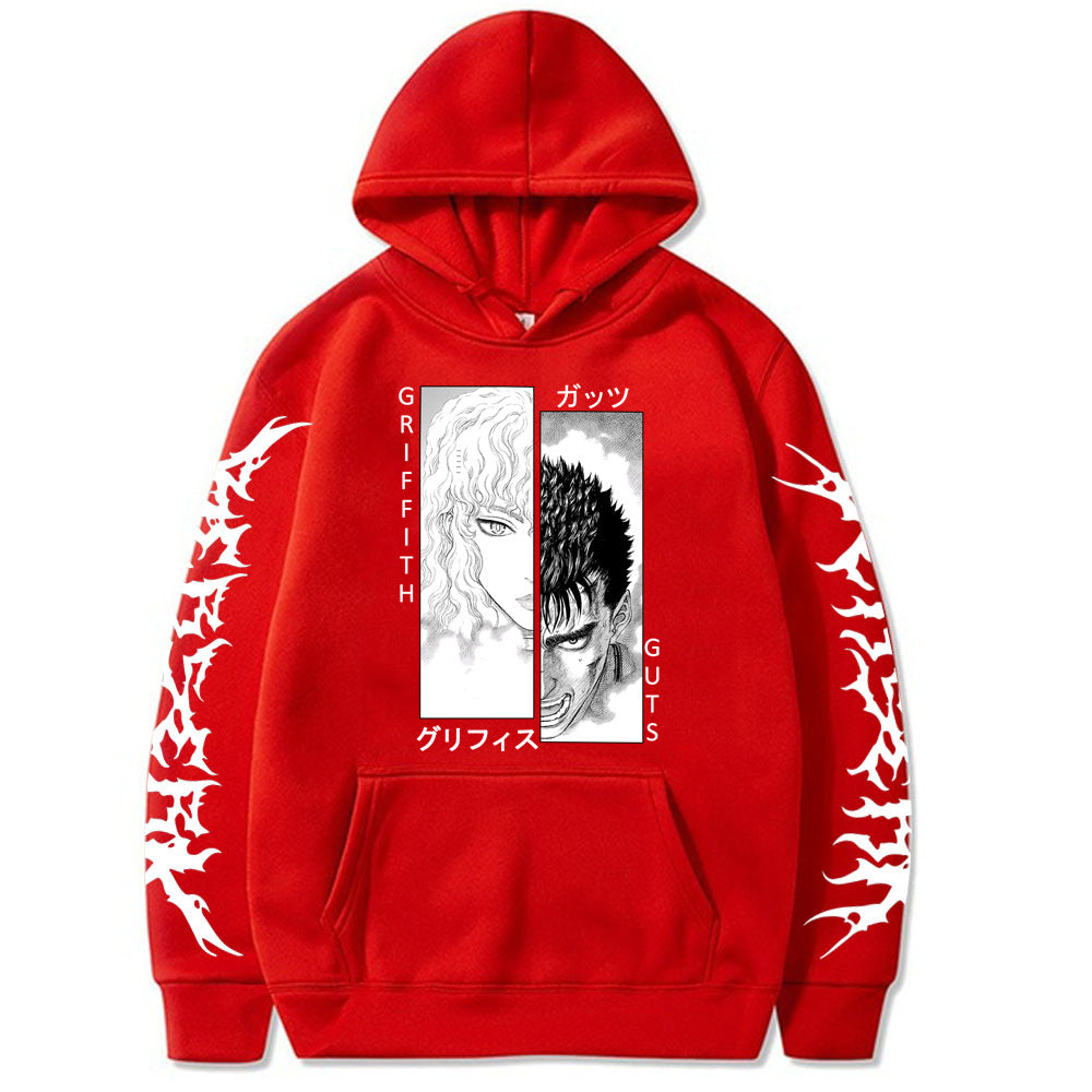 Unisex Griffith & Guts Print Loose Hoodie