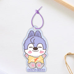 SKZ Cartoon Acrylic Luggage Pendant