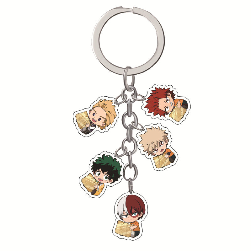 Cute Transparent Acrylic Keychain Pendant